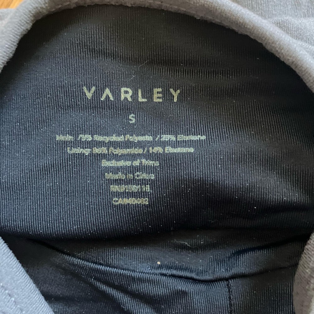 Varley Grey Strappy Bralette/ Sports Bra, “Let’s Move Irena Bra” - Picture 5 of 6